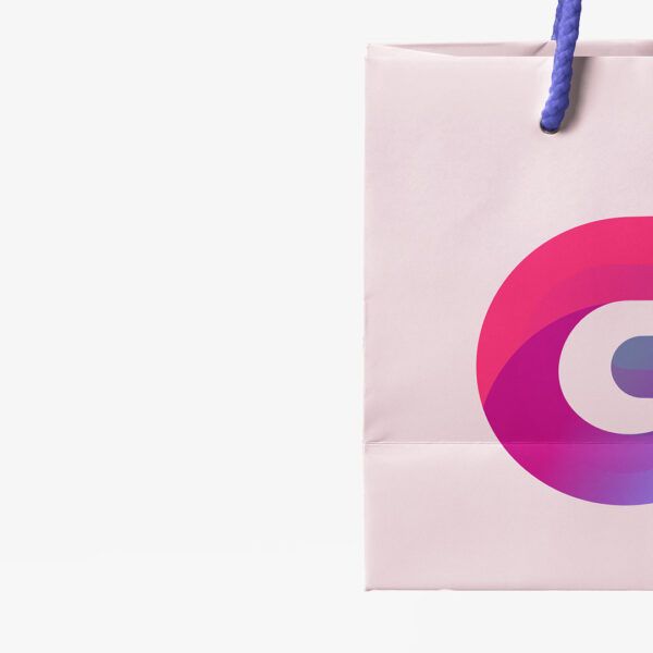 Paper Bag with  Big Logo